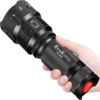 REHKITTZ LED Taschenlampe Extrem Hell,3300 Lumen,Handlampe Zoombare Taschenlampen für Camping,Ausrüstung,Outdoor